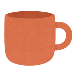 An illustration of a cup of tea representing companionship and friendly visits