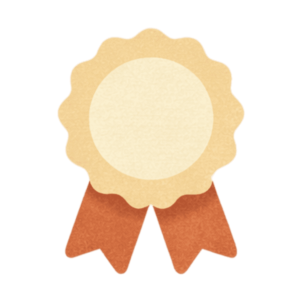 Ribbon icon representing achievement